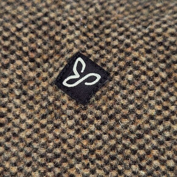 Prana Nicky Wool Blend Side Button True Wrap Skirt Size 10 Espresso Brown Tweed - Picture 4 of 8